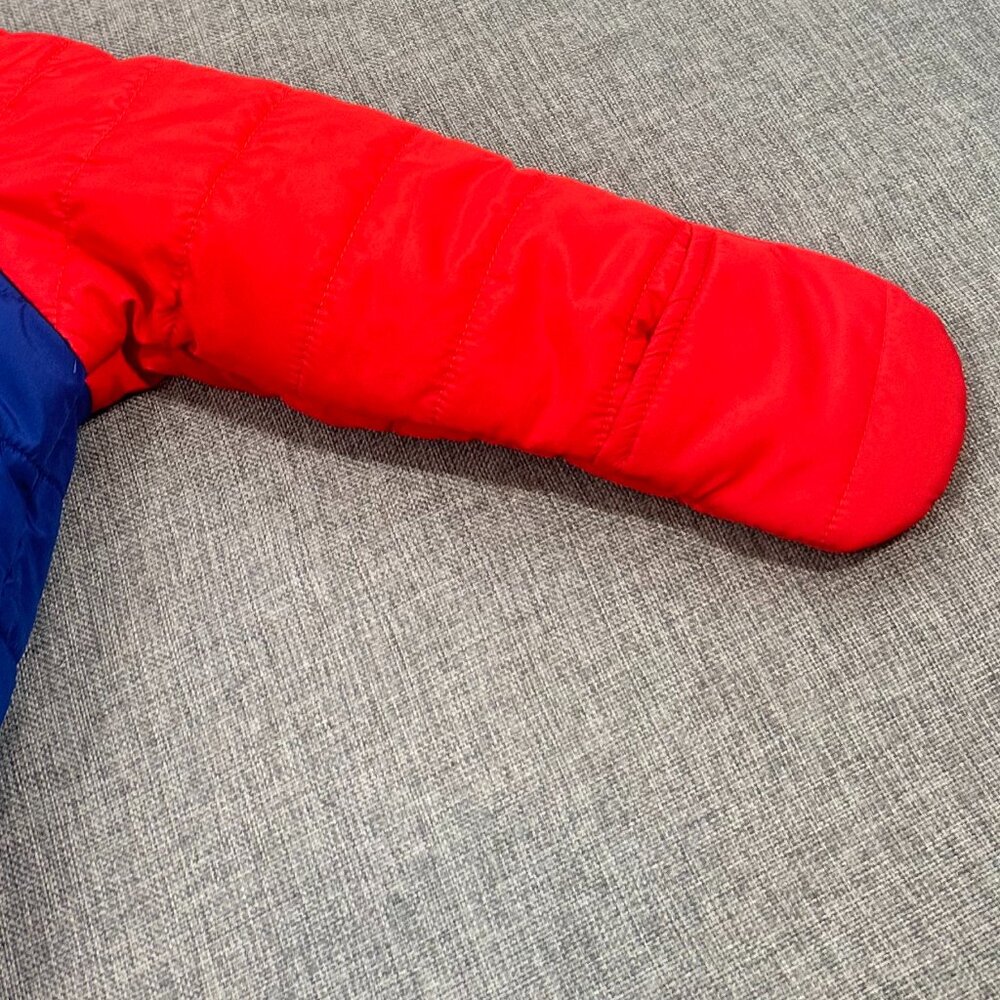 NEW!‎ First Impressions Baby Hooded Snowsuit Winter Jumpsuit Blue Red 18 months - Picture 13 of 14